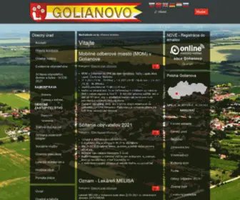Golianovo.sk(Golianovo) Screenshot