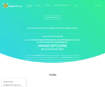 Goliat-Mining.com(Minar Bitcoins) Screenshot