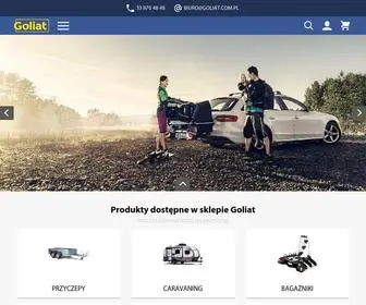Goliat.com.pl(Goliat przyczepy samochodowe) Screenshot