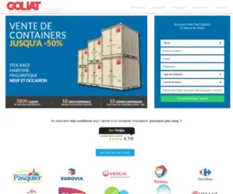 Goliat.fr(Vente de containers et bungalows neufs et d'occasion) Screenshot