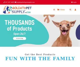 Goliathpetsupply.com(The goliath pet supply to prove we love our pets) Screenshot