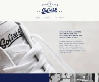 Goliathsportswear.com(Sportswear since 1925) Screenshot