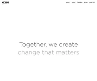 Golin.com(Together, we create
change that matters) Screenshot