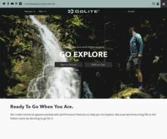 Golitefootwear.com(Sustainable Activewear) Screenshot