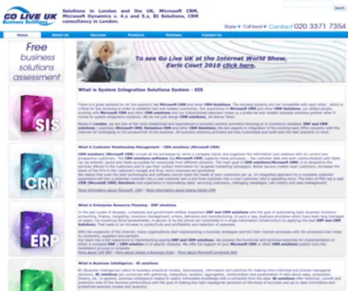 Golivesolutions.co.uk(Go Live UK) Screenshot