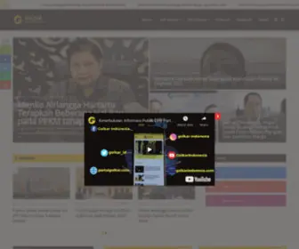 Golkarindonesia.com(Partai Golkar) Screenshot