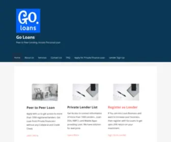 Goloans.co.in(Go Loans) Screenshot