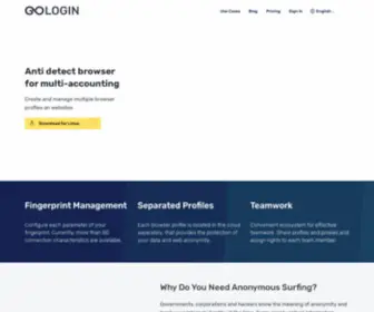 Gologin.com(Antidetect Browser for Multi Accounting) Screenshot