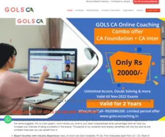 Golscacoaching.in(Best CA Online Classes) Screenshot