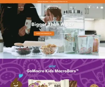 Gomacro.com(The world's best organic protein bars from GoMacro) Screenshot