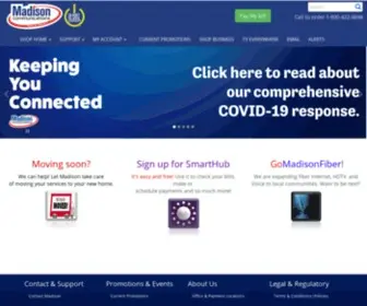 Gomadison.com(Telephone, HDTV, Internet, Fiber) Screenshot