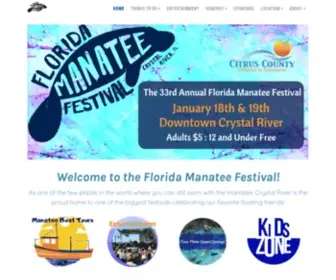 Gomanateefest.com(Florida Manatee Festival) Screenshot