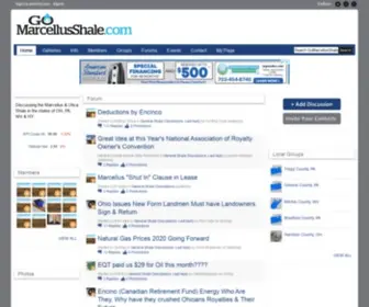 Gomarcellusshale.com(Discussing the Marcellus & Utica Shale in the states of OH) Screenshot