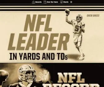 Gomarchingin.com(Drew Brees Career Records & Stats) Screenshot