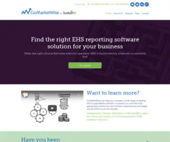 Gomarketwise.com(Sustainability Software Selection Tool GoMarketWise) Screenshot