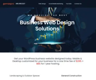 Gomaxpro.com(Small Business Marketing Services) Screenshot