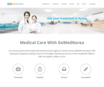 Gomedkorea.com(GoMedKorea Best Medical Tourism Agency South Korea) Screenshot