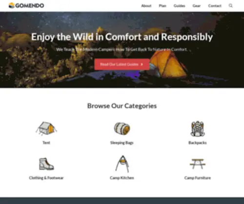 Gomendo.com(Visit Mendocino County) Screenshot