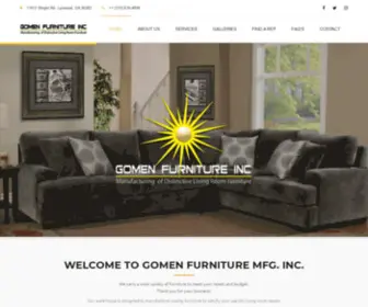 Gomenfurnmfg.com(Manufacturing of Distinctive Living Room Furniture) Screenshot