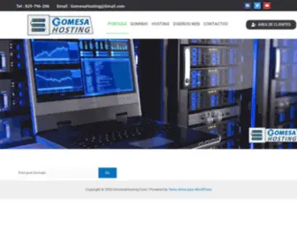 Gomesahosting.com(Tu Idesa en las Nubes) Screenshot