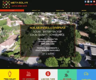 Gometasolar.com(Meta Solar) Screenshot