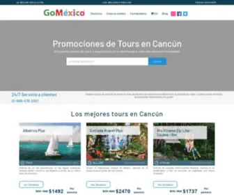 Gomexico.org(Tours y Actividades en Todo Mexico) Screenshot