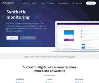 Gomez.com(Dynatrace synthetic monitoring) Screenshot