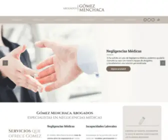 Gomezmenchaca.es(Abogados Gómez Menchaca) Screenshot