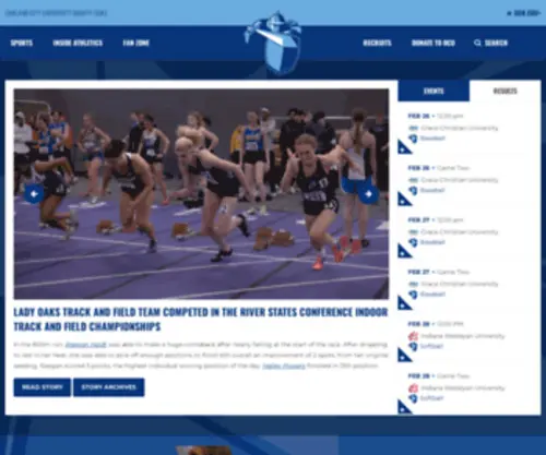Gomightyoaks.com(Oakland City University Athletics) Screenshot