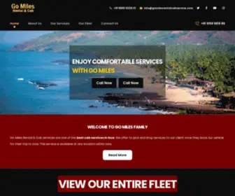 Gomilesrentalcabservice.com(Rent Car Service in Margao) Screenshot