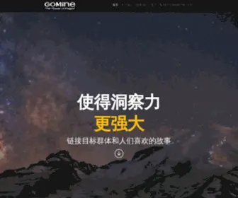 Gomine.cn(数海智库(北京)营销咨询有限公司) Screenshot