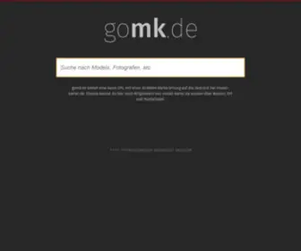 Gomk.de(Bietet eine Suchmaschine für Models & Fotografen bei model) Screenshot