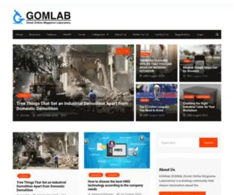 Gomlab.net(Great Online Magazine Lab) Screenshot