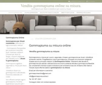 Gommapiuma-Online.it(Vendita Gommapiuma) Screenshot