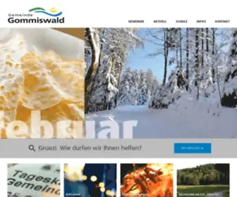 Gommiswald.ch(Herzlich willkommen in Gommiswald) Screenshot