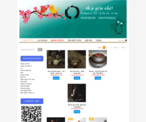 Gomnhat.com(Shop gốm Nhật) Screenshot