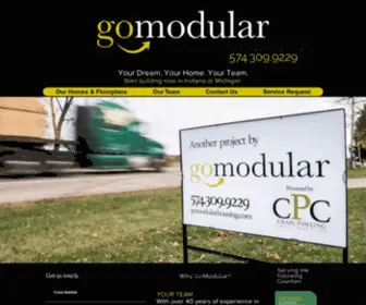 Gomodularhousing.com(Build a Modular Home) Screenshot