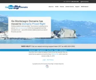 GomontenegroDomains.com(Go Montenegro Domains) Screenshot