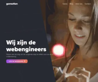 Gomotion.nl(Full service digital agency Gomotion) Screenshot