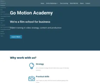 Gomotionacademy.com(GO MOTION ACADEMY) Screenshot