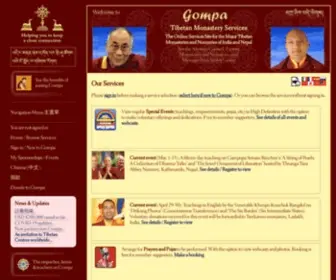 Gompaservices.com(Tibetan Monastery Services) Screenshot