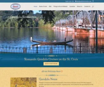 Gondolaromantica.com(Gondola Romantica on the St) Screenshot