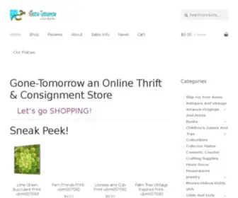 Gone-Tomorrow.com(Gone-Tomorrow Art) Screenshot