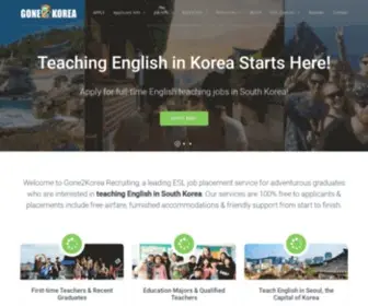 Gone2Korea.com(Teach Abroad 2024) Screenshot