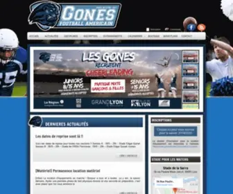 Gonesfootus.fr(Les Gones) Screenshot