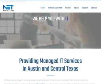 Gonetfocus.com(Managed IT Services and Support in Austin) Screenshot