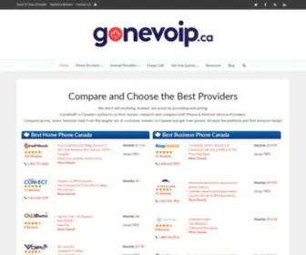 Gonevoip.ca(Discover More Phone & Internet Service Providers in Canada) Screenshot