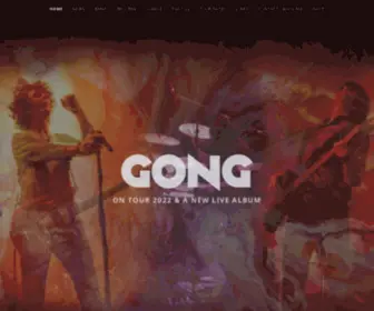 Gongband.com(ON TOUR 2022 & A NEW LIVE ALBUM) Screenshot