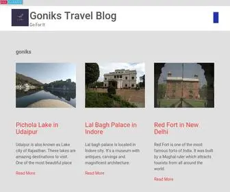 Goniks.com(Online Booking of Travel in India) Screenshot