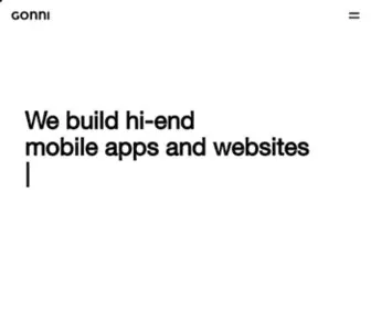 Gonni.co(Leading User Experience Digital Agency) Screenshot